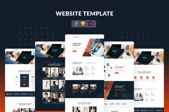 Company Project Website Template: A Versatile Design for Any Professional Site