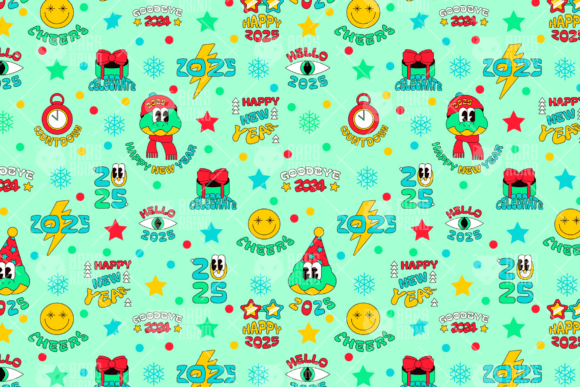 Cute New Year Snake Seamless Pattern: A Versatile Design Asset for Holiday Projects