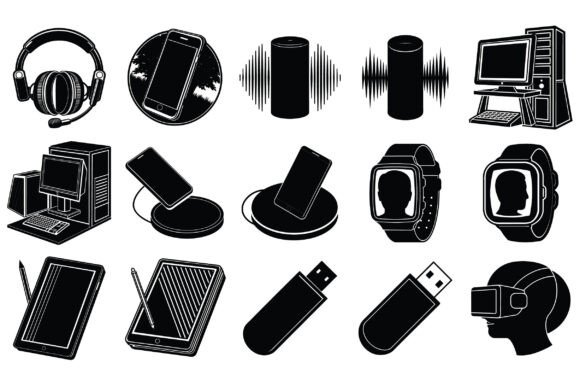 Exploring the Versatility of Technology Device Silhouette in Modern Design
