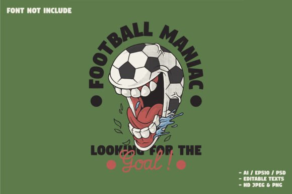 Football Maniac Retro Mascot: A Bold Design Choice for Brand Identity
