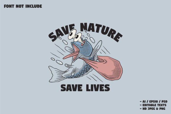 How a Fish Trapped by Plastic Waste Inspires a Bold Mascot Logo for Your Brand