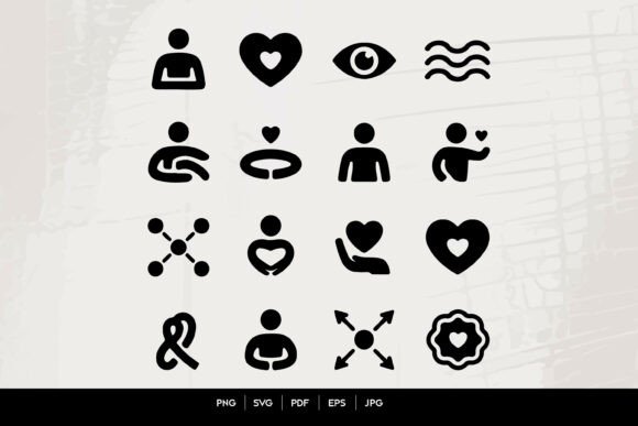 Human Care and Love Icons Set: Strategic Value in Visual Communication