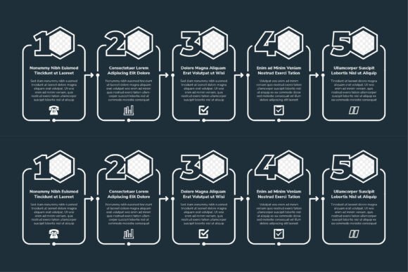 Maximizing Business Communication with Line Infographic White Colors