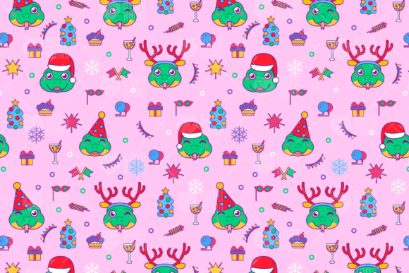 New Year Party Seamless Pattern: A Versatile Design for Festive Creativity