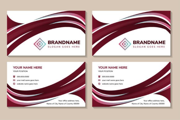 Red Gradient Curve Business Card: A Modern Design Solution for Dynamic Brands