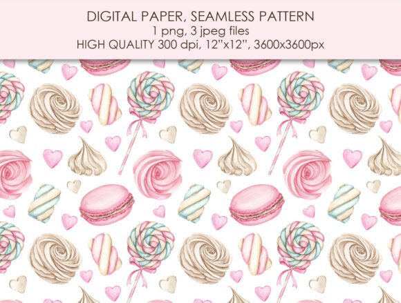 Sweets Pink Watercolor Digital Paper: A Versatile Design Resource for Creatives