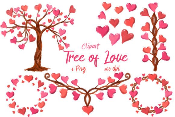 Tree of Love Clipart PNG: A Versatile Design Resource for Creative Projects