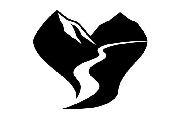 Valley Clip Art Black Silhouette Line Ar: A Smart Design Tool for Versatile Visual Projects